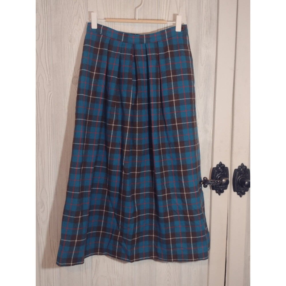 Vintage Pendleton Skirt Authentic Mac Kinnon Hunting Tartan Wool Size 10 USA - Picture 12 of 16